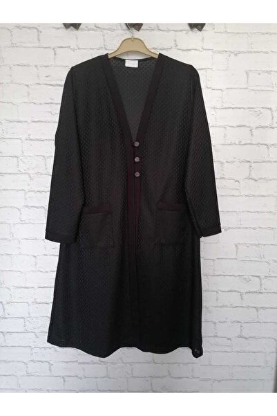 anne moda ankara Thin summer, large size, self-patterned long knitted cardigan/coat