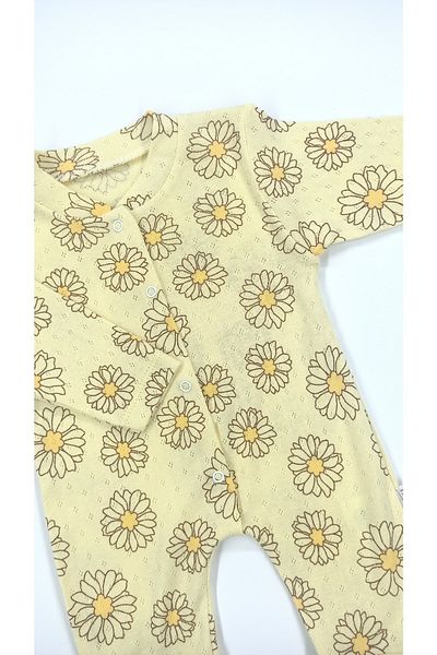 Nayinom Hobbe Baby Daisy Patterned Jumpsuit 1-3-6 Months