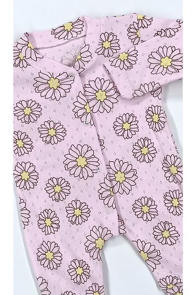 Nayinom Hobbe Baby Daisy Patterned Jumpsuit 1-3-6 Months