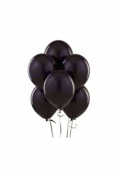 FOKUL Metallic Black Balloon 20 Pieces 12 Inch Latex Balloon