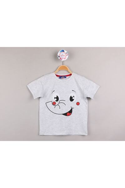 edoy Tricou sezonier cu mânecă scurtă din bumbac cu imprimeu elefant