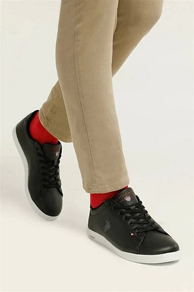 U.S. Polo Assn. Adidași casual pentru bărbați Polo Franco 2pr negri