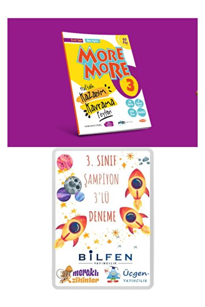 Kurmay Elt Yayınları More And More 3 Haftalık Kazanım Kavrama Föyleri Ve Şamp...