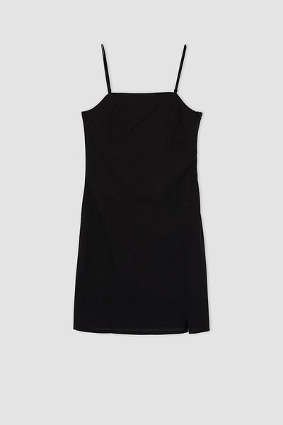 DeFacto Φόρεμα A-Line Linen Blend Slit Midi