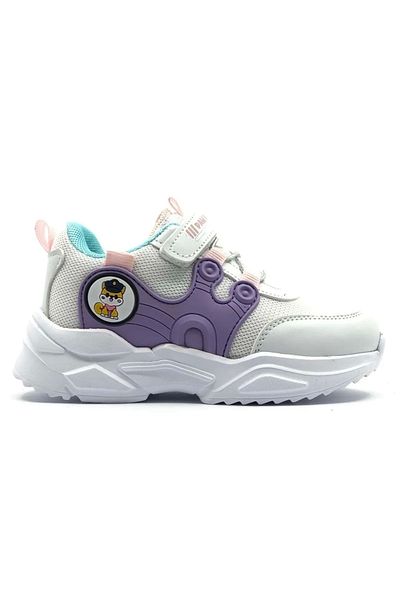 Cool Merry alb-violet pantofi ortopedici pantofi sport pentru fete