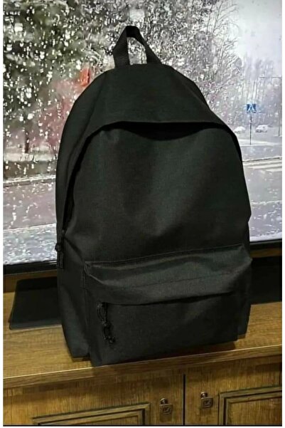 VİABAG Viastoree Düz Siyah Günlük Seyahat Kurs Sırt Çantası V10040