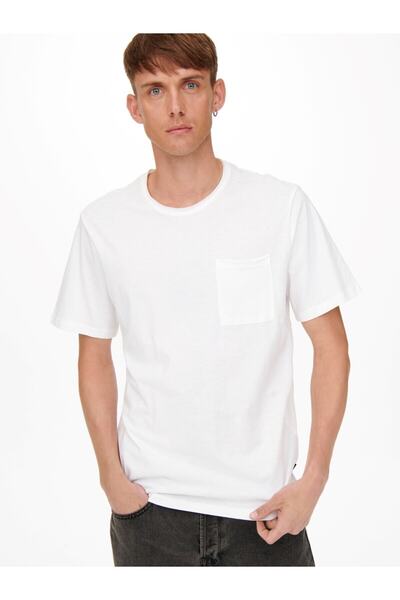 Only & Sons ONSROY REG SS SLUB POCKET TEE