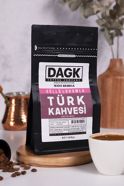 Dagk Turkish Coffee with Roses and Turkish Delights 200g (AROMATED)
