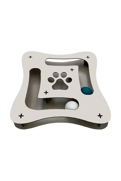 EMSE Colorful Bulk Square Wooden Cat Toy