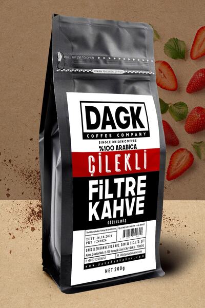 Dagk Çilekli Filtre Kahve Öğütülmüş 200g (aromalı)