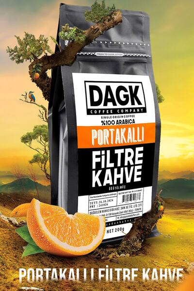 Dagk Portakallı Filtre Kahve Öğütülmüş 200g (aromalı)