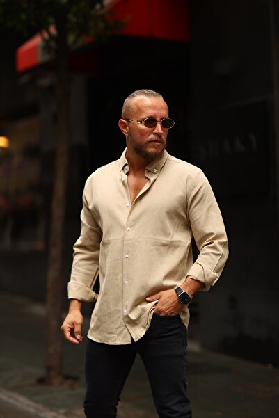 HAWKKİNG Ανδρικό πουκάμισο Oversize με υφή