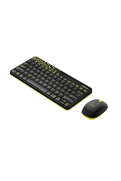 logitech Mk240 Klavye Kablosuz Set Siyah/sarı (920-008214)