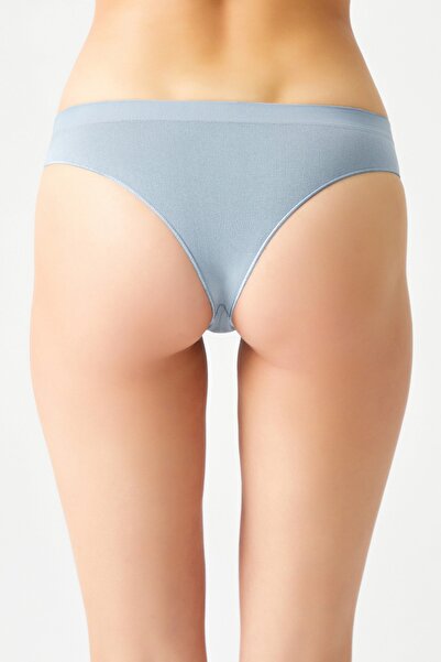 Los Ojos Mavi Seamless Brezilya Modeli Külot Brasil