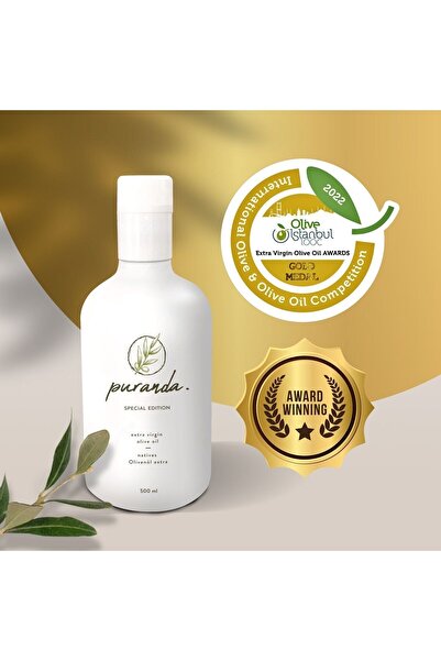 Puranda Soğuk Sıkım Organik Sızma Zeytinyağı