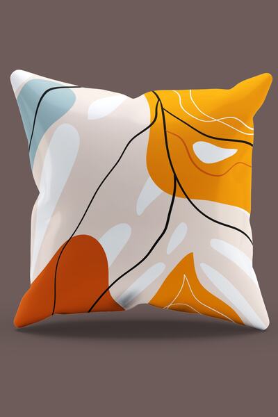 Moud's Double Sided Printed Art 12 Patterned Suede Throw Pillow Case - PL912