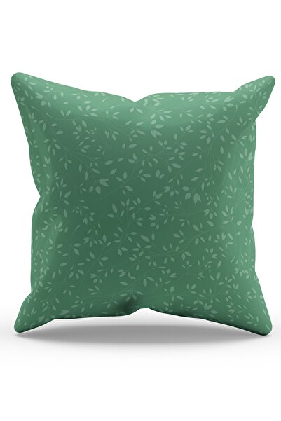 Moud's Husă de pernă din piele de căprioară cu model cu text cu ramuri de cop...