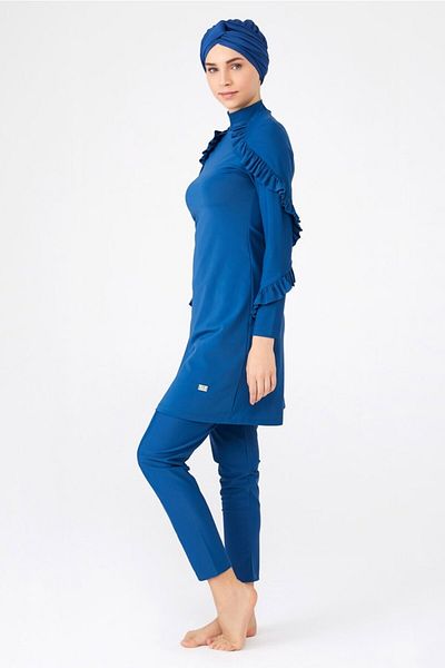 Adasea Lycra Full Covered Γυναικείο Μαγιό Hijab 4104-21 A.σκούρο μπλε