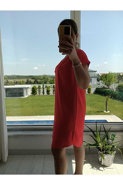 BEBE PLUS Front Back V Detail Casual Dress