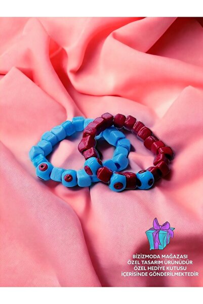 bizizmoda زجاج الطابق السفلي حبة سحر عين الشر حبة سوار عين الشر مطرز سوار