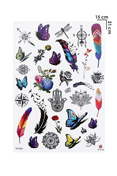 Barly Geçici Karışık Dövme Tattoo