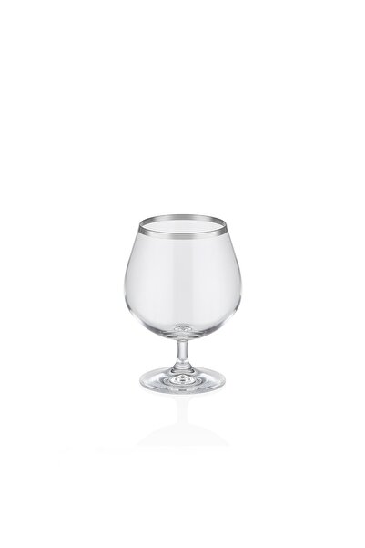 Decorium Dalia Platin Yaldızlı 350 ml 6 Parça Cam Konyak Kadehi 9-01020186