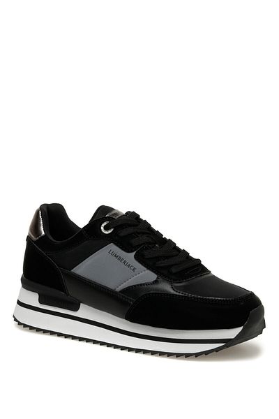 lumberjack CENILA 3FX SİYAH DOLGU TABAN CONFORT CASUAL KADIN SNEAKER