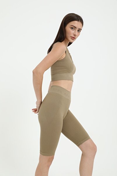 FOREVER MORE Seamless Sports Tights Crop Set