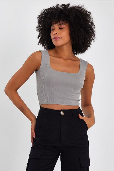 ALEXANDERGARDI ALEXANDERGARDİ SQUARE COLLAR CROP ATHLETE (A90779-S)