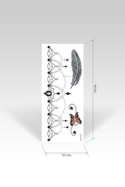 Artikel Halhal Geçici Tattoo -10, Bilek Ayak Tattoo Geçici Dövme