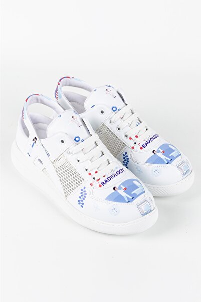 TERLİKSABO Radyoloji Desen Fileli Sneaker Arkadan Bantlı