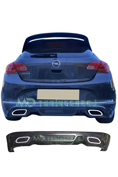 mdtuninggaraj Opel Astra J Hb 2012-2015 Uyumlu Egzoz Görünümlü Boyasız Plasti...