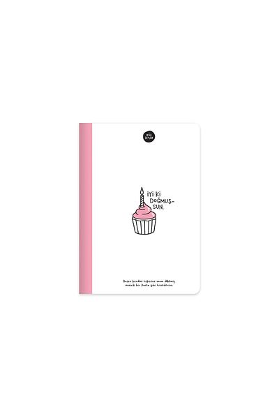 Hisli Şeyler A5 Colorful Page Lined Notebook - Happy Birthday
