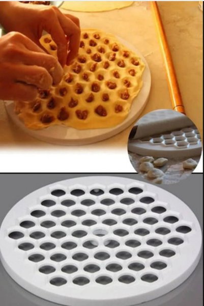 wappa 61-Compartment Honeycomb Shaped Practical Ravioli Cutter Opening Mold