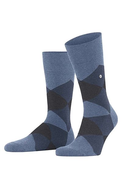 Burlington Herren Socken - Clyde, Rautenmuster, Bio-Baumwolle