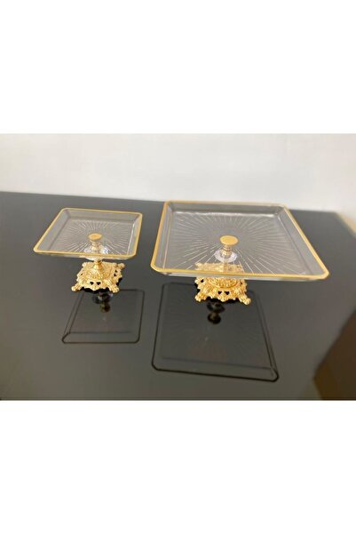 atabey home Paşabahçe Kare Madlen Döküm Ayaklı Set