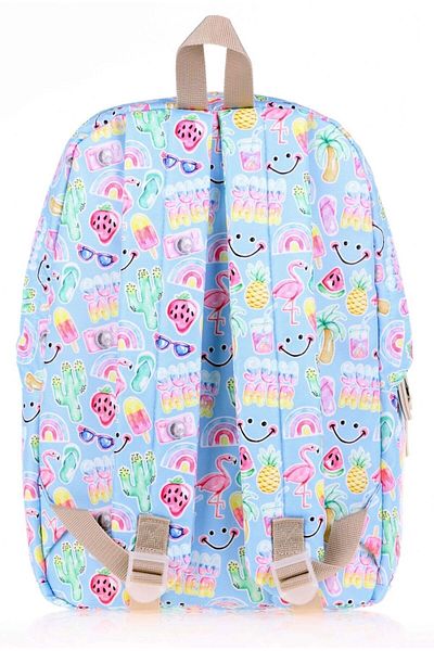 KAUKKO Școală de fete Nature Blue Holiday și rucsac zilnic