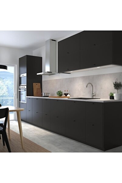 MASAL DEKOR Mat Antrasit Gri Dolap Mutfak Tezgah Tezgah Arası Kaplama Folyosu 61 Cm 3 Metre