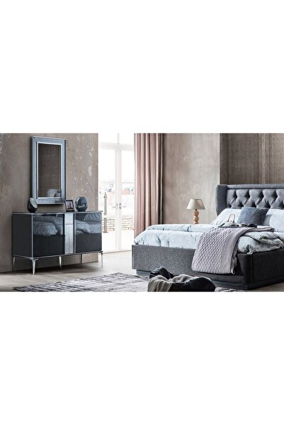 MASAL DEKOR Parlak Antrasit Gri Dolap Tezgah Mutfak Tezgah Arası Kaplama Folyosu 122 Cm X 2 Metre