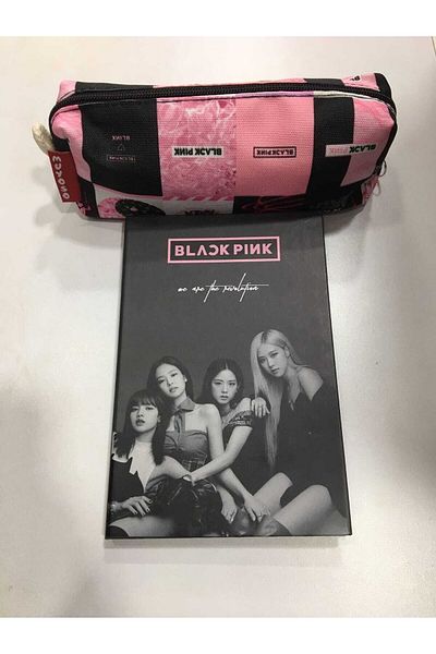 GC GÖKHAN CLUB Combinație de suport pentru pix pentru notebook Blackpink