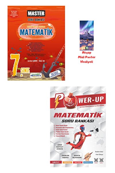 Okyanus Yayınları 7. Sınıf Master Matematik Soru ve Nartest Yayınları Power U...