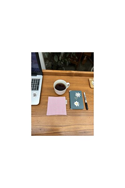 Sumicorn Design قاعدة أكواب من القماش الناعم القابل للغسل باللون الوردي