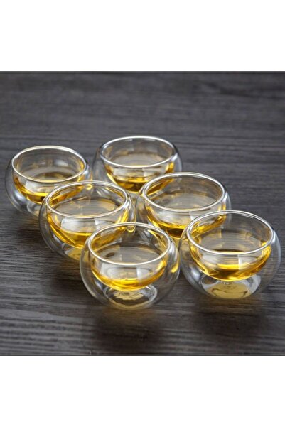 Asil Konsept Cam Çift Cidarlı Camlı Mini Sosluk Drajelik Şekerlik Kahvaltılık...