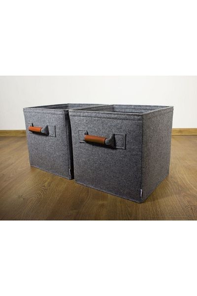 tAAlu 1Pc Felt, Leather Handle Cabinet Organizer