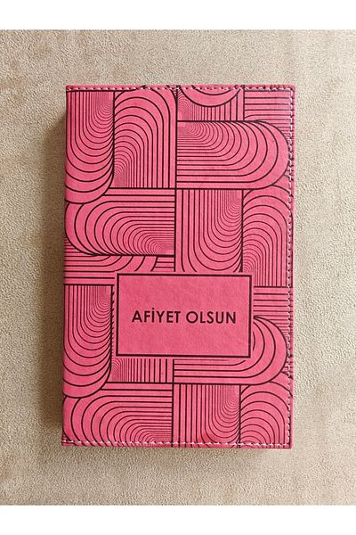 ankara menü (1 piece) 13x21 Box, Leather Account Receipt Pad, Printed Change Box, Ticket
