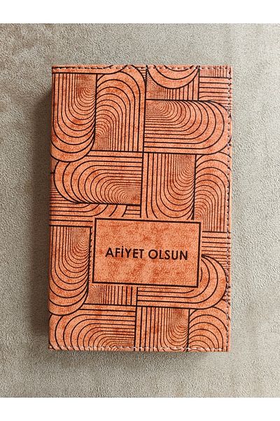 ankara menü (1 piece) 13x21 Box, Leather Account Receipt Pad, Printed Change Box, Ticket