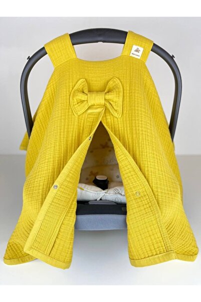 Puro Cotone 4 طبقات من غطاء عربة الأطفال من الموسلين ووسادة عربة الأطفال