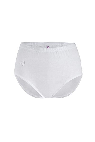 YILDIZ 12 Τεμάχια Ribbed High Waist Bato Panties White 3500