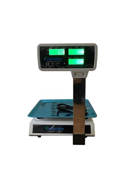 Genel Markalar 40 Kg Kollu Çift Ekranlı Boyunlu Elektronik Terazi Manav, Market, Kasap, Mutfak Terazisi