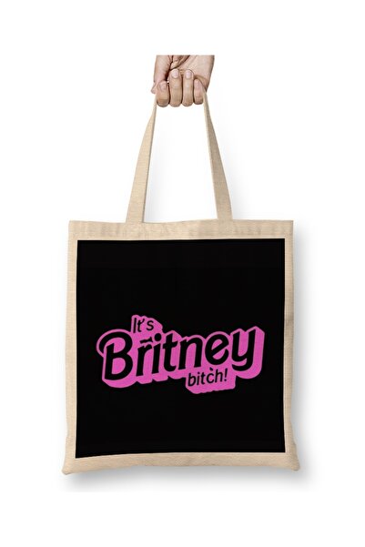 Baskı Dükkanı Kancelarija It's Britney Bitch Barbie Tkanina Torba Duga Sa ručkom